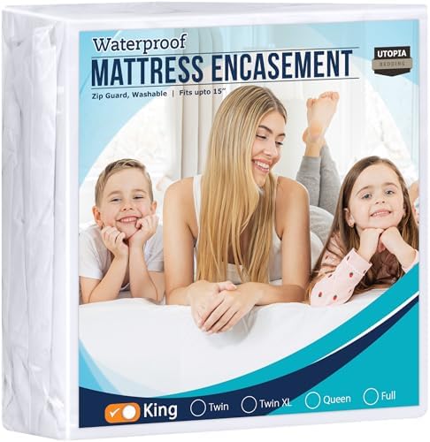 Utopia Bedding King Mattress Encasement Waterproof