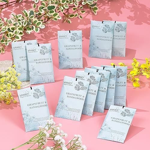 MYARO 12 Pack Closet Scent Freshener Sachets