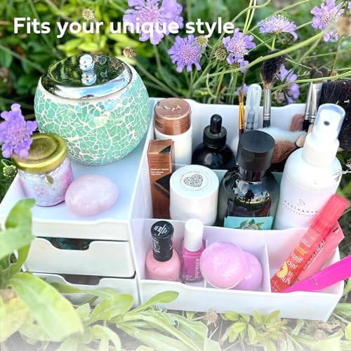 Uncluttered Designs Large Makeup Organizer for Vanity
