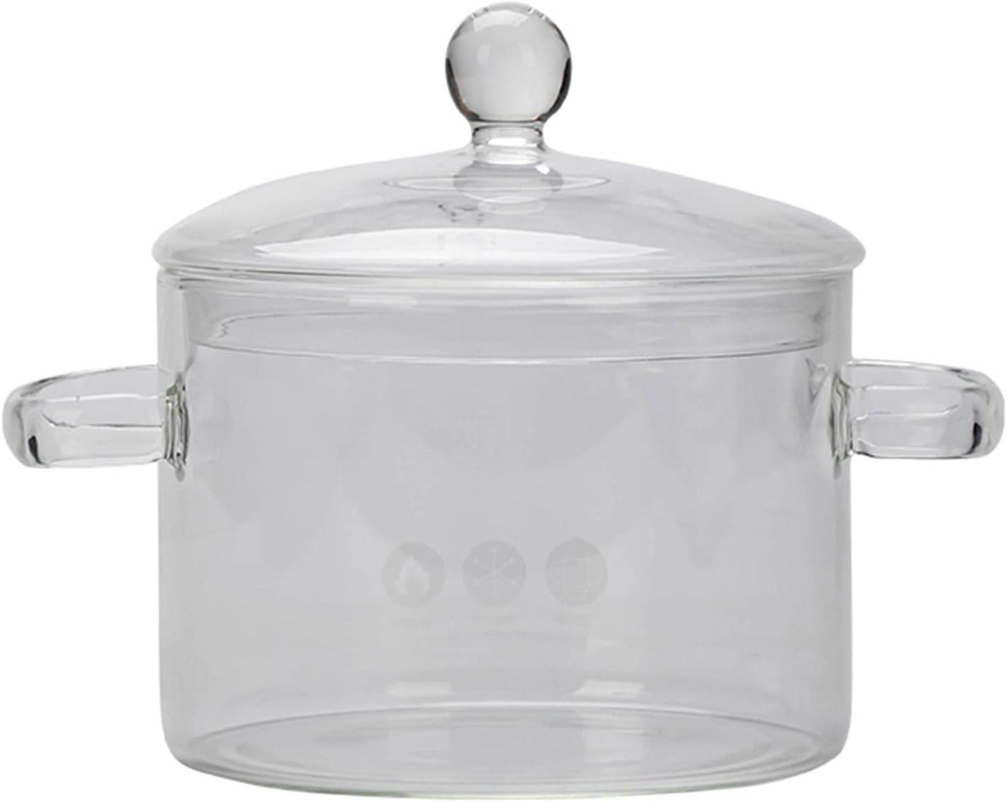 Clear Borosilicate Glass Stock Pot 1500ml