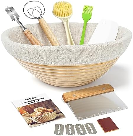Kootek Banneton Proofing Basket Set 9 Inch