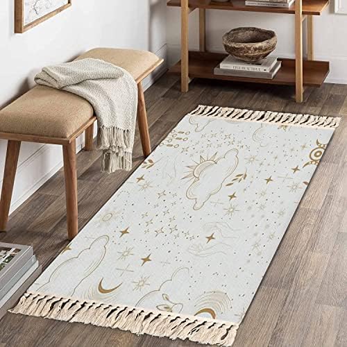Boho Style Star Pattern Area Rug for Kids Room