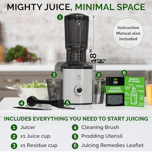 Tagr Vitality Slow Masticating Cold Press Juicer