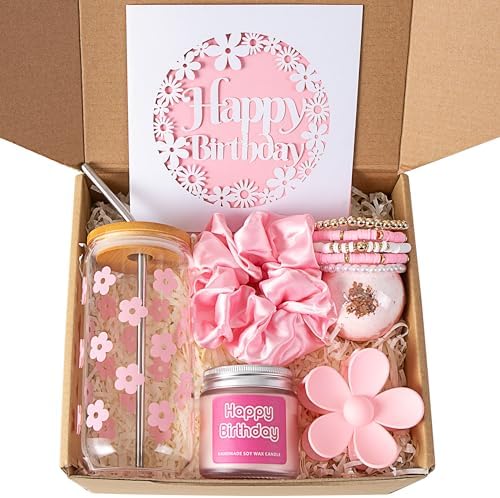 Cute Daisy Aesthetic Glass Cups 7pcs Birthday Gift Set