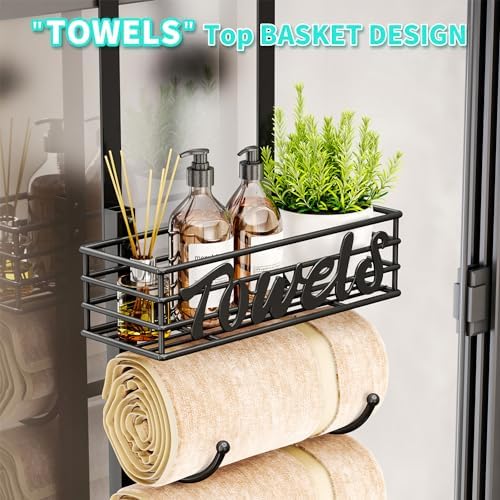 HapiRm 6-Tier Towel Rack - Black Patented
