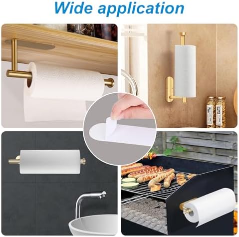 5-Pack Self-Adhesive Paper Towel Holder Strips