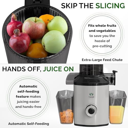 Tagr Vitality Slow Masticating Cold Press Juicer