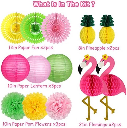 YUNXUAN Tropical Party Decorations Set