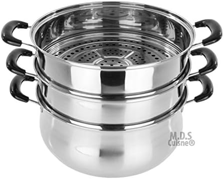 3 Tier Stainless Steel Steamer Pot 125 Inch