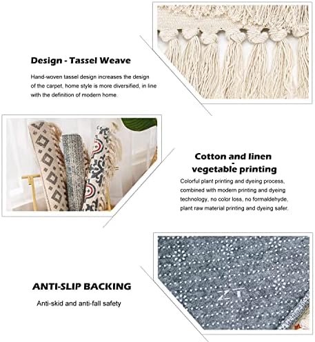 Boho Style Star Pattern Area Rug for Kids Room
