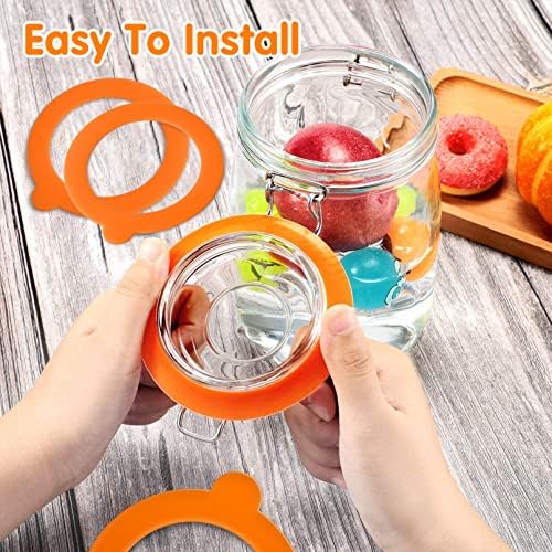 12 Pcs Silicone Gasket Seals for Canning Jars