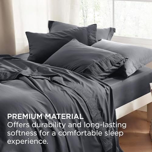 Bedsure Queen Sheet Set 4 Pieces Soft Microfiber Sheets