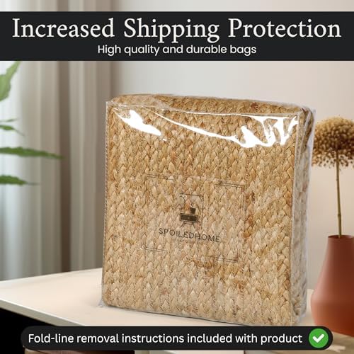 SpoiledHome Jute Rug 2x6 Natural Runner with Non-Slip Backing
