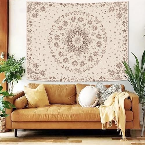 Fowocu Boho Floral Mandala Wall Tapestry