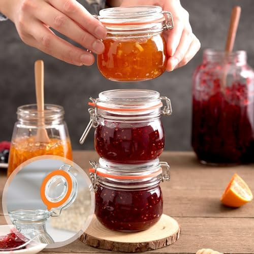Molain 6Pcs Rubber Seals Rings for Glass Jars