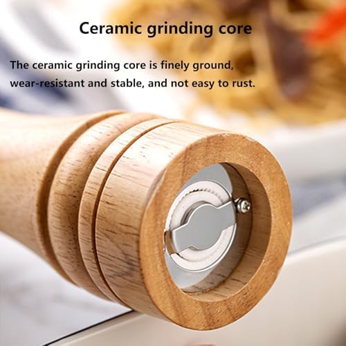 Adjustable Coarseness Salt Pepper Mill Set with Ceramic Core