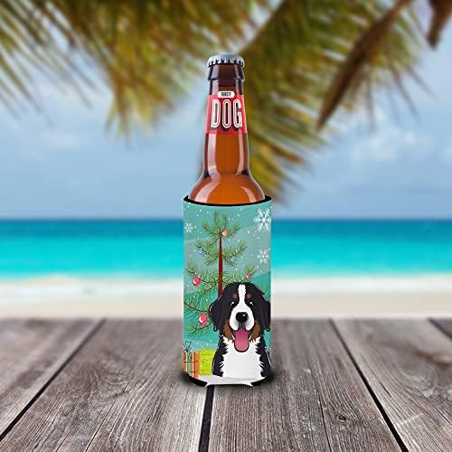 Carolines Treasures Christmas Tree and Bernese Mountain Dog Can Cooler Sleeve Hugger