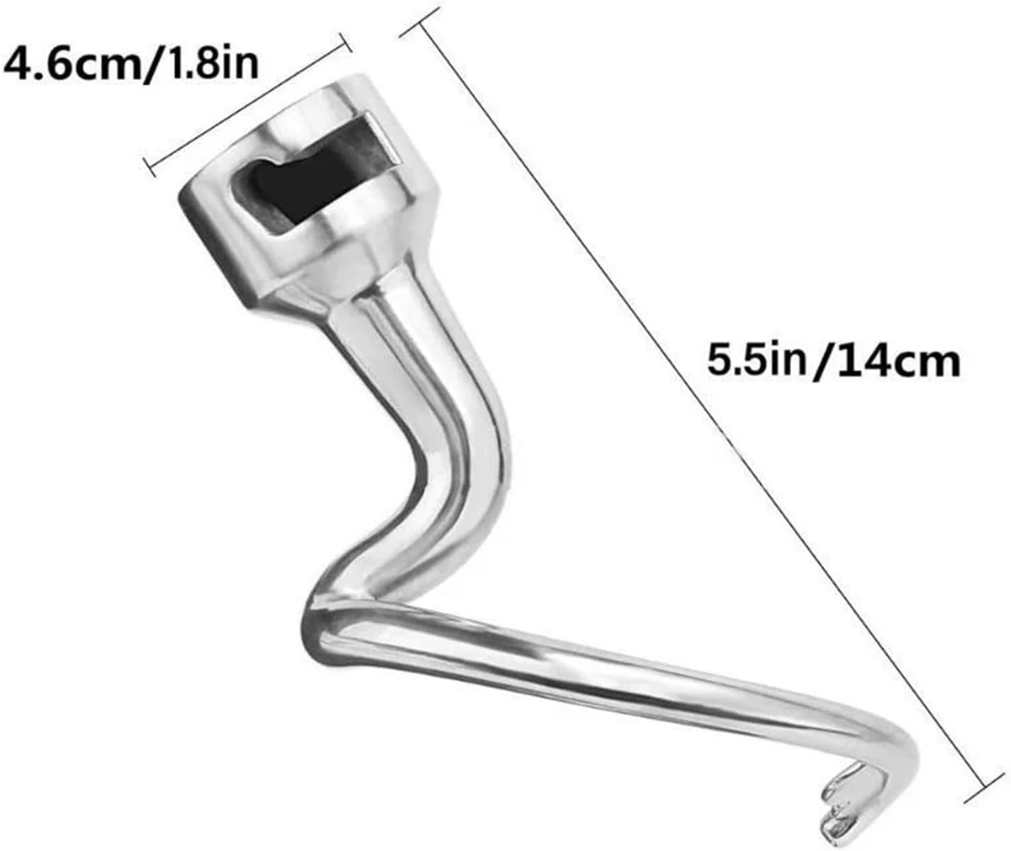 Stainless Steel Spiral Dough Hook for Stand Mixer