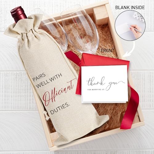 YAANUNULU Wine Bottle Bag with Greeting Card