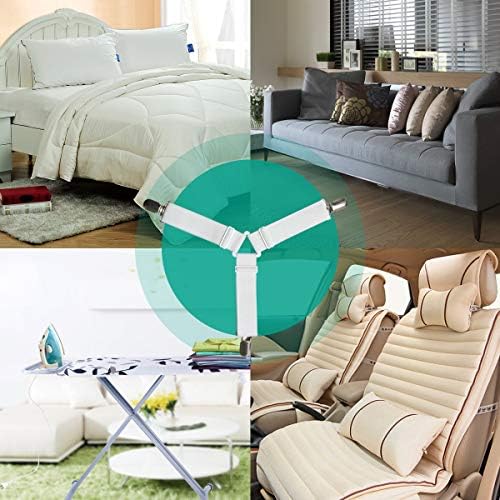 RayTour Elastic Adjustable Sheet Holders for Wrinkle-Free Bed Sheets
