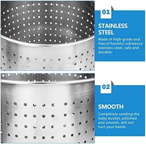 Hemoton Multi-Purpose Steam Pot Strainer Basket Insert