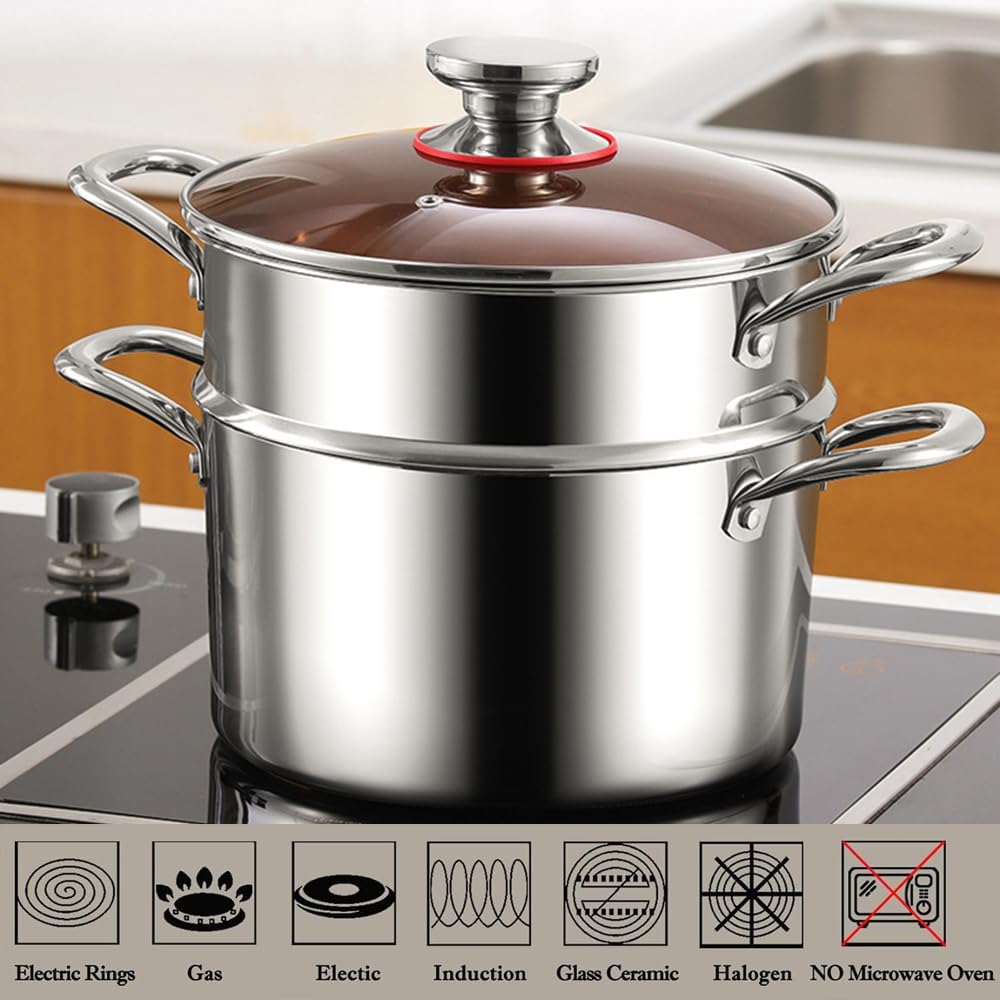 6 Quart Stockpot with Tempered Glass Lid