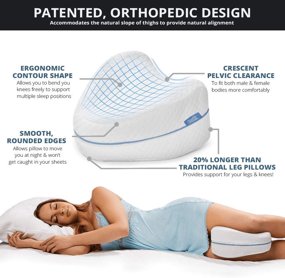 Contour Legacy Leg and Knee Support Pillow for Side Sleepers