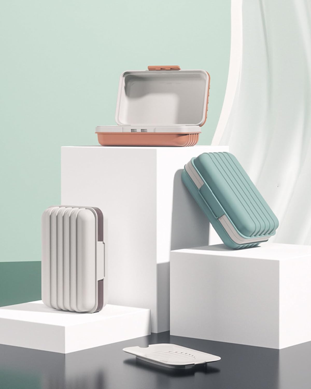 Travel Soap Holder with Lid - Leakproof Drainage