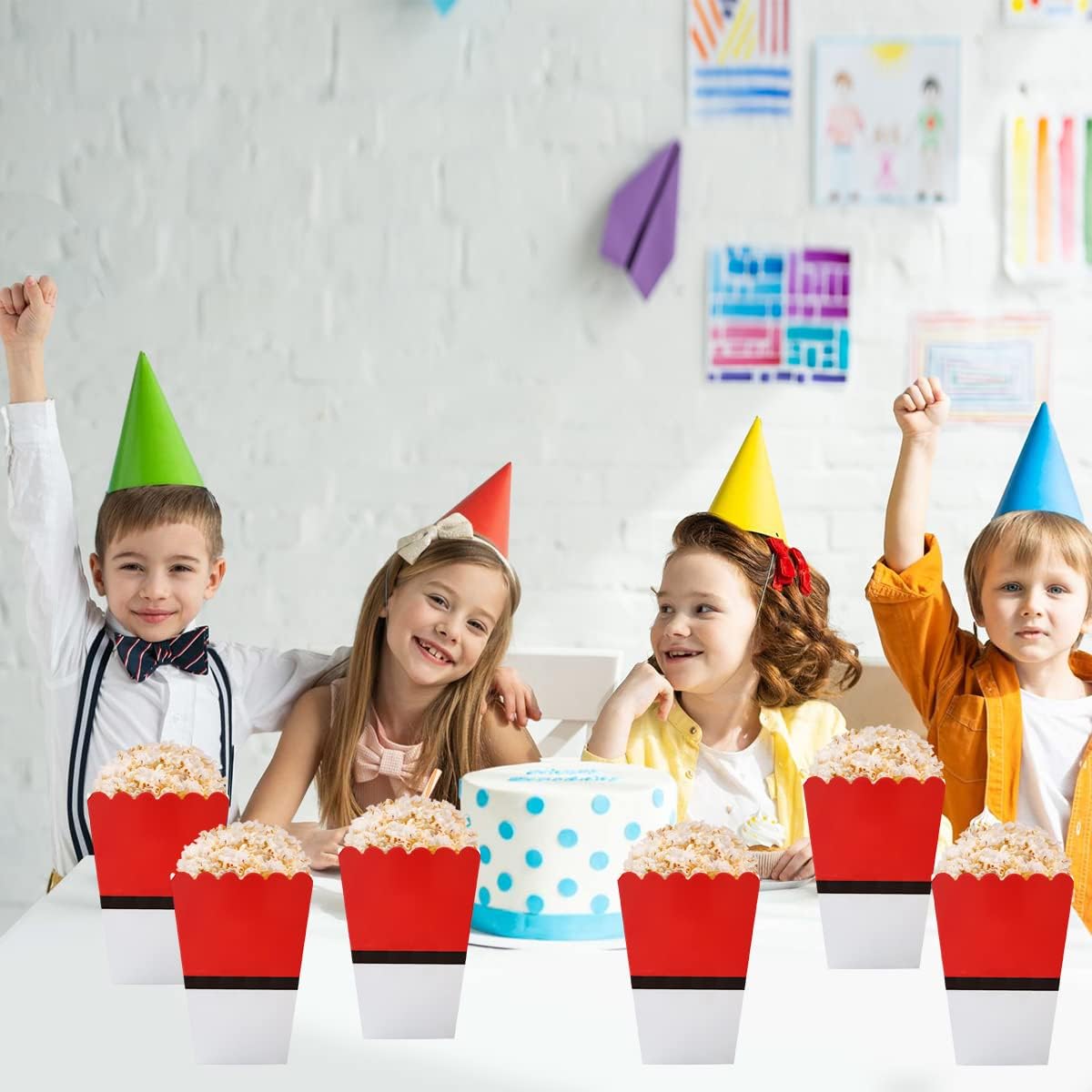 12Pcs Cartoon Popcorn Boxes for Parties