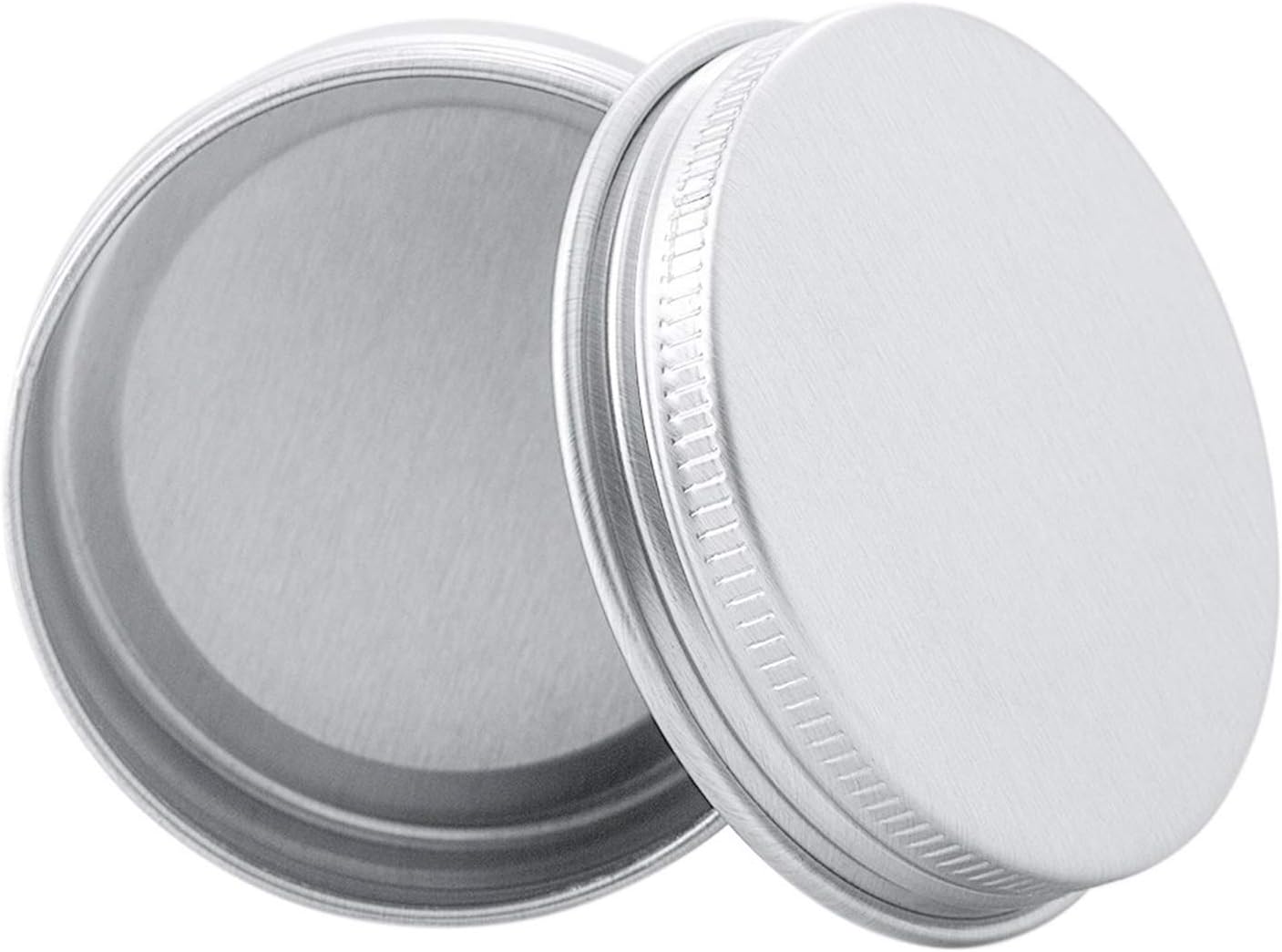 6 Ounce Aluminum Storage Cans with Screw Lids 6 Pcs Set