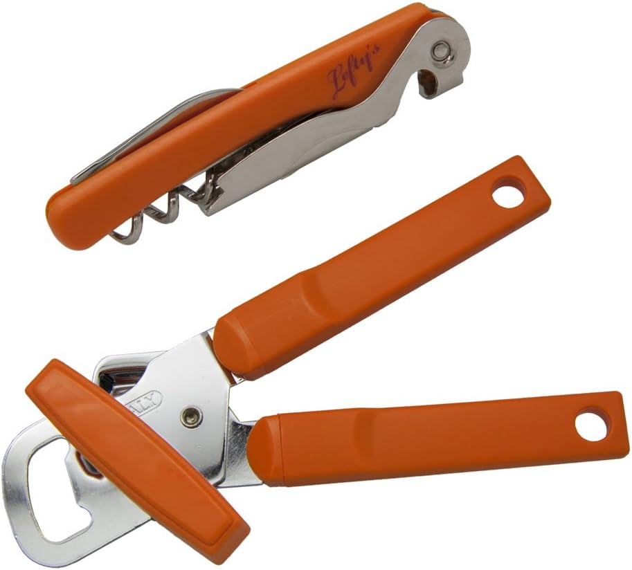 Leftys Left-Handed Can Opener and Corkscrew Set