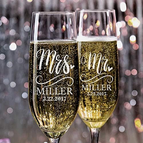 Personalization Lab Champagne Flutes Set of 2