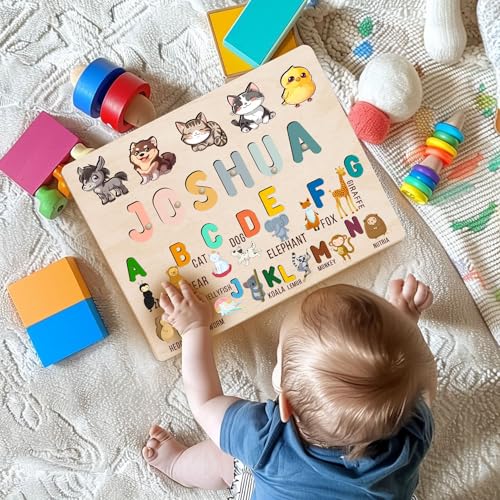 Personalized Wooden Name Puzzle for Toddlers