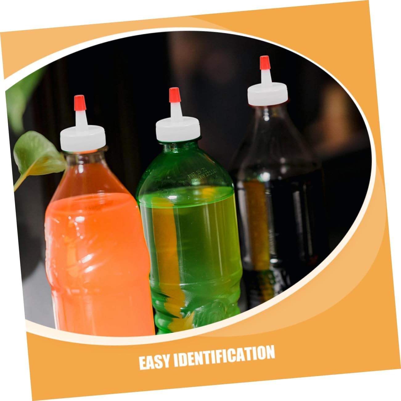 Plastic Replacement Bottle Caps for Soda and Squeeze Bottles Leak Resistant Seals