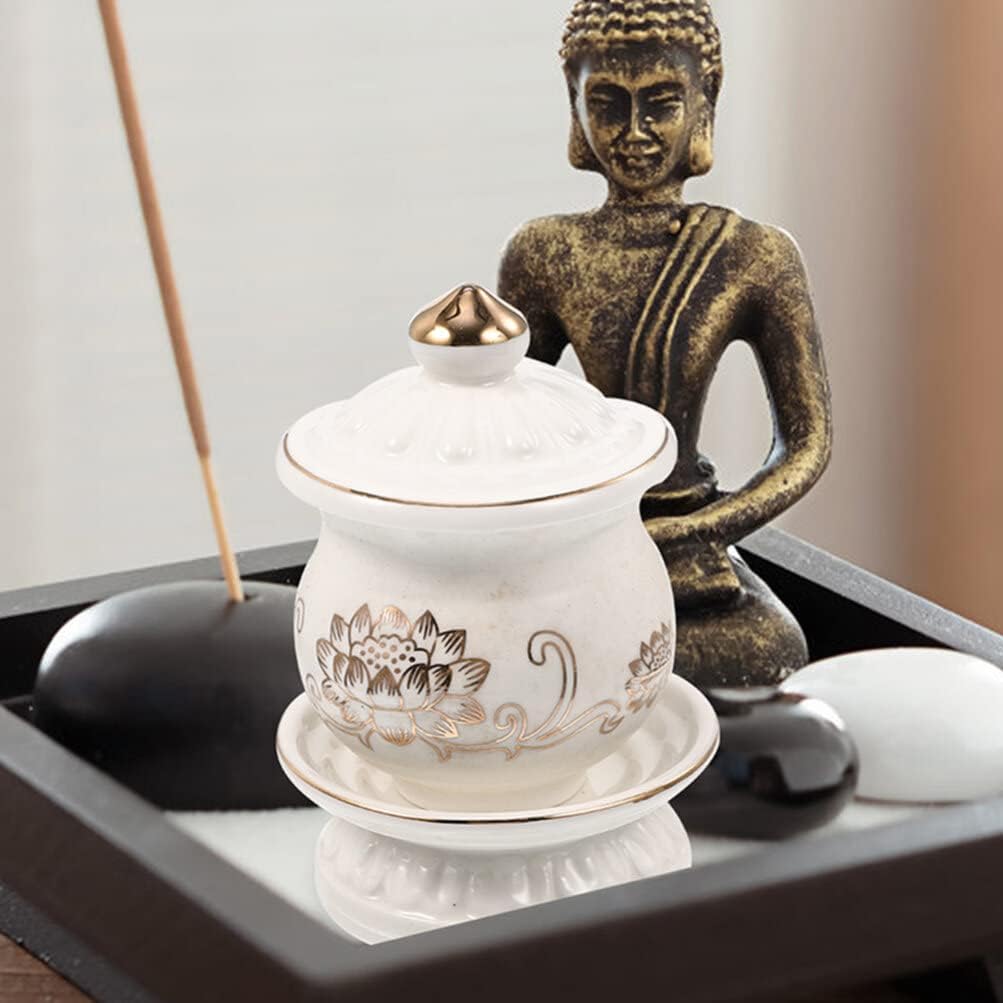 HOMSFOU Lotus Water Offering Bowl 2pcs