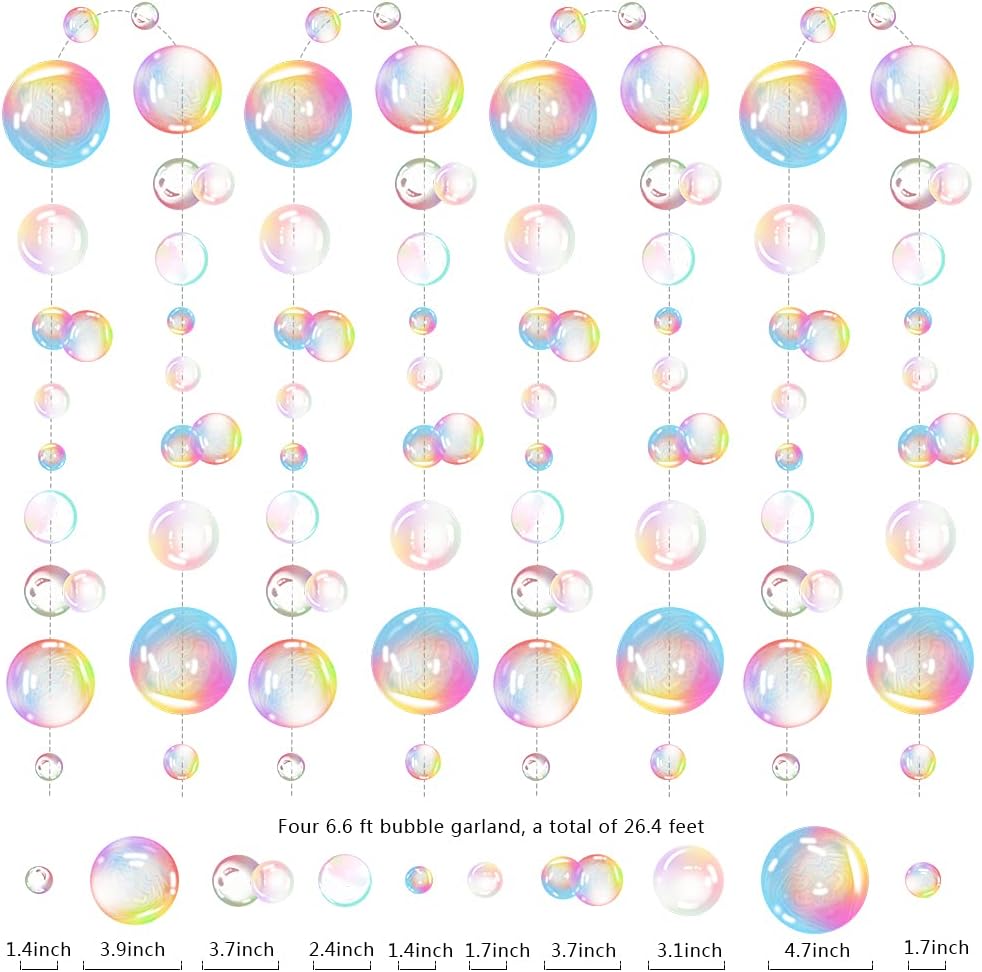 Transparent Bubble Streamers Party Decorations