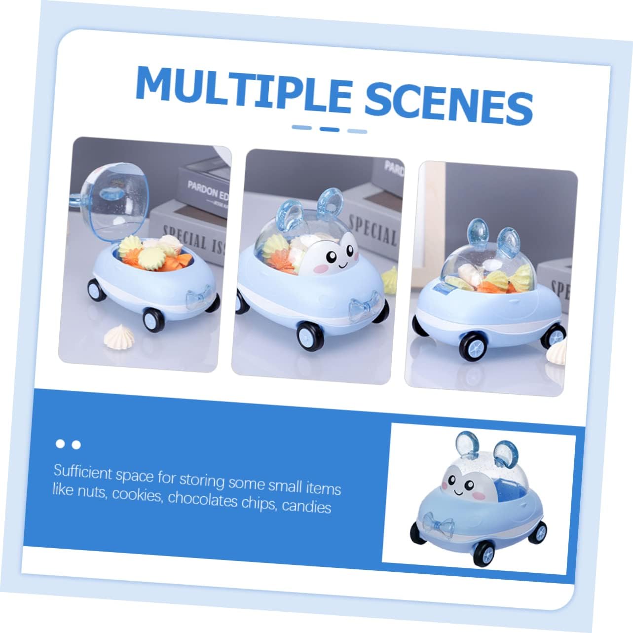 GLEAVI Cartoon Car Candy Server for Parties and Birthdays