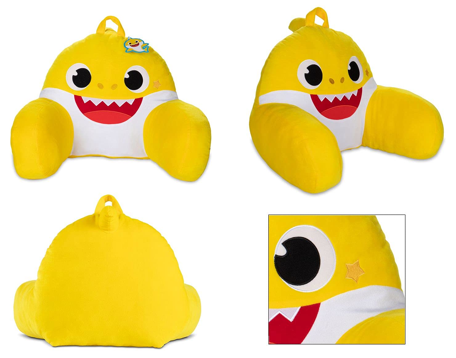 Baby Shark Kids Back Resting Pillow for Reading and TV Comfort