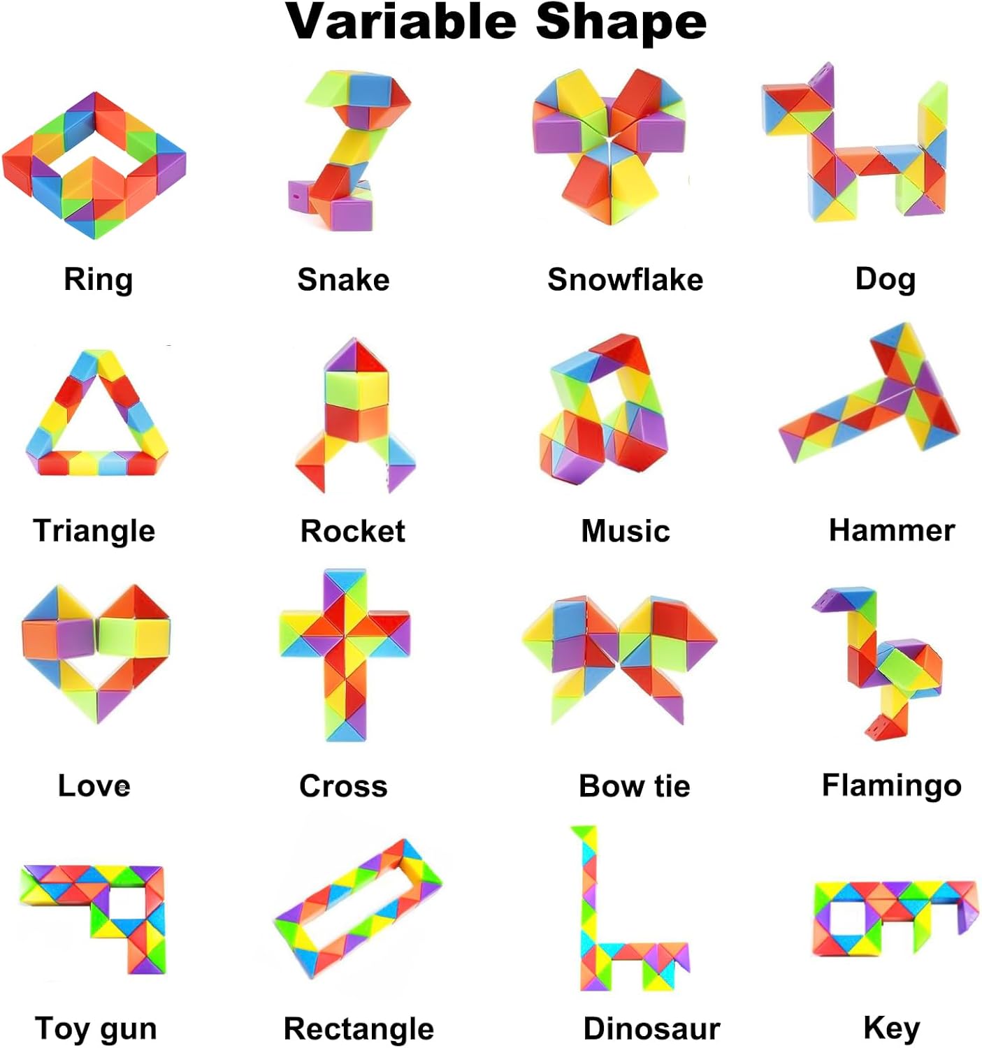 GOLDGE 24 Pack Mini Cube Puzzle Fidget Toys