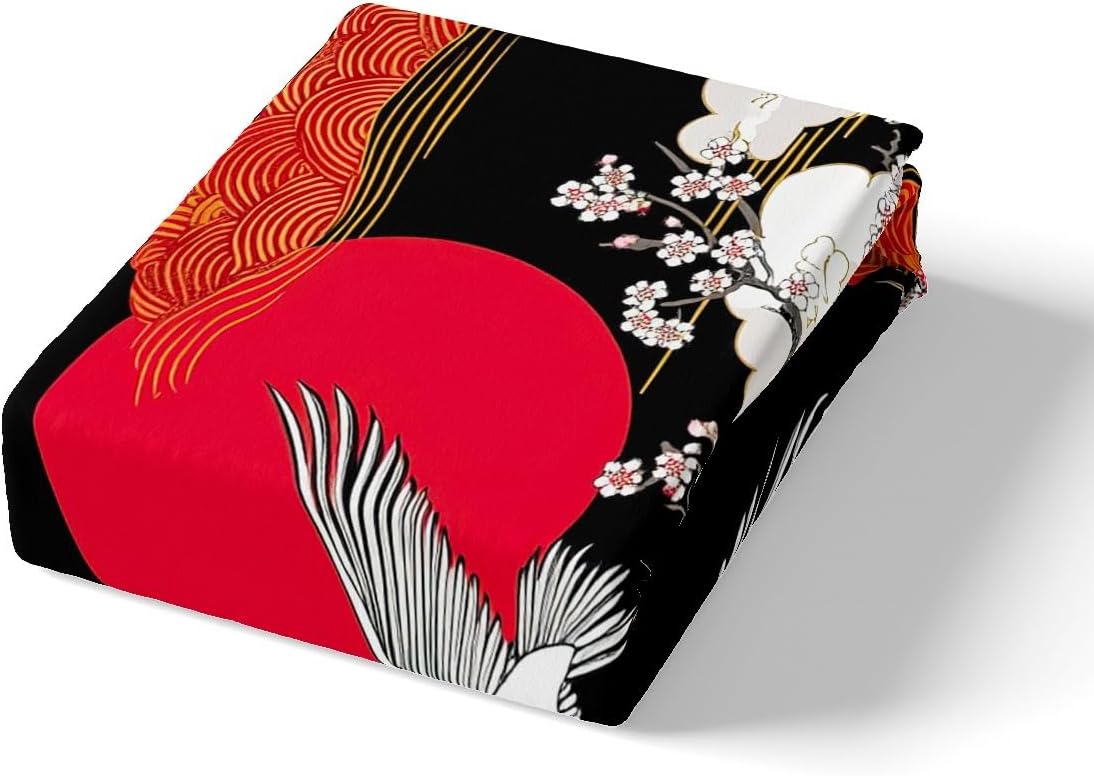 Feelyou Cherry Blossom Duvet Cover Set King Size