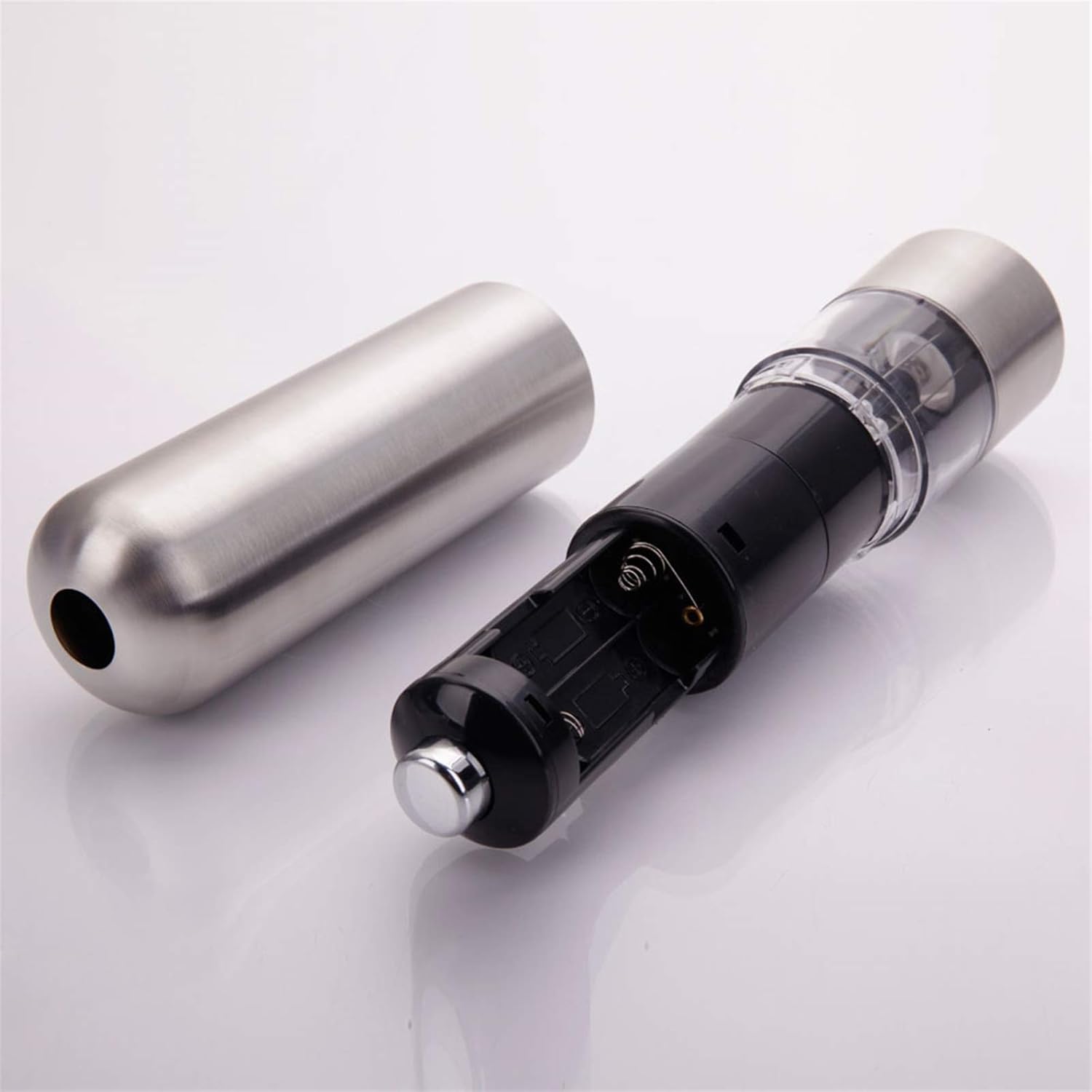 Electric Salt and Pepper Grinder Set with Battery Power