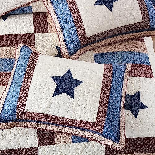 VISIMISI Cotton Reversible Quilt Set for Boys