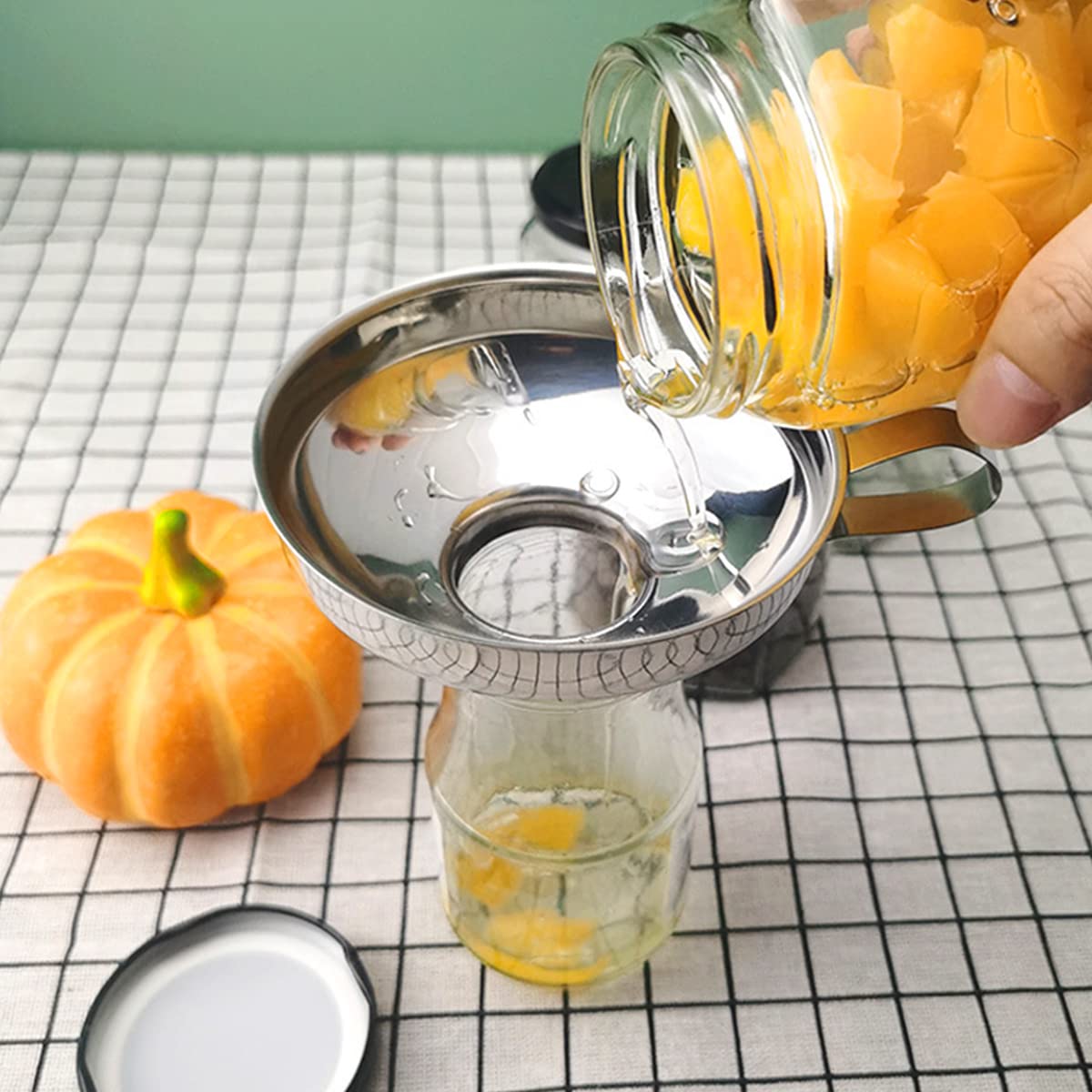 CADAVO Stainless Steel Canning Funnel for Mason Jars