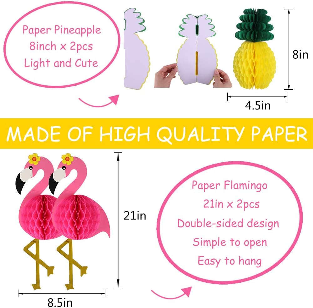 YUNXUAN Tropical Party Decorations Set