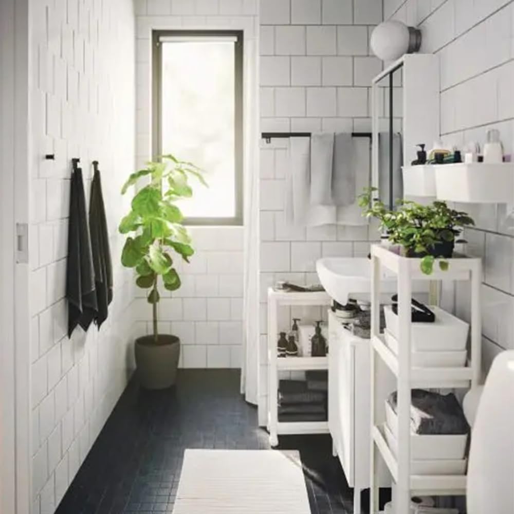 HIEEY 4 Tier Bathroom Shelf Organizer Unit
