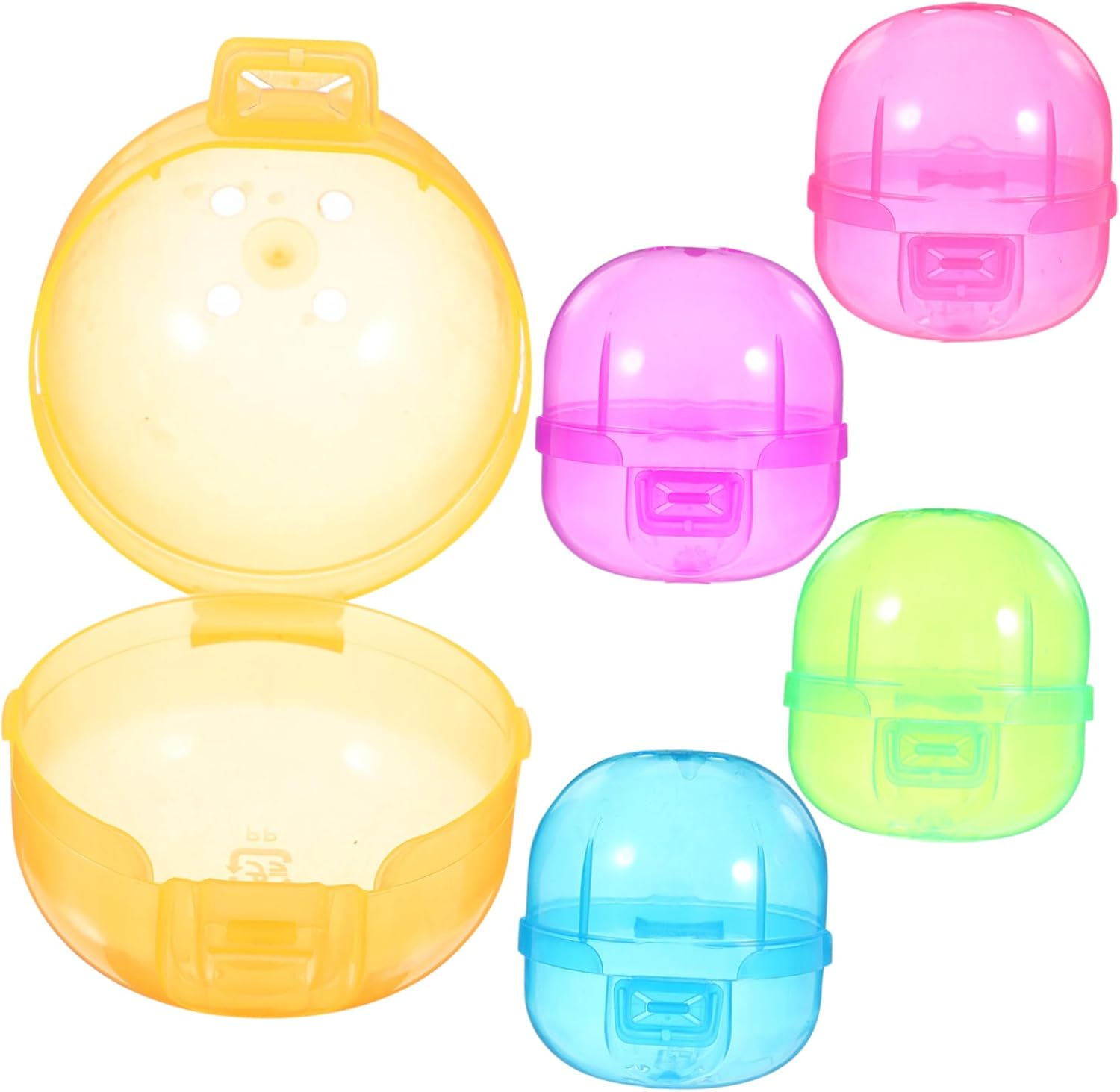 Mobestech 48pcs Sturdy Plastic Fillable Balls for Candy Packaging and Vending Machine