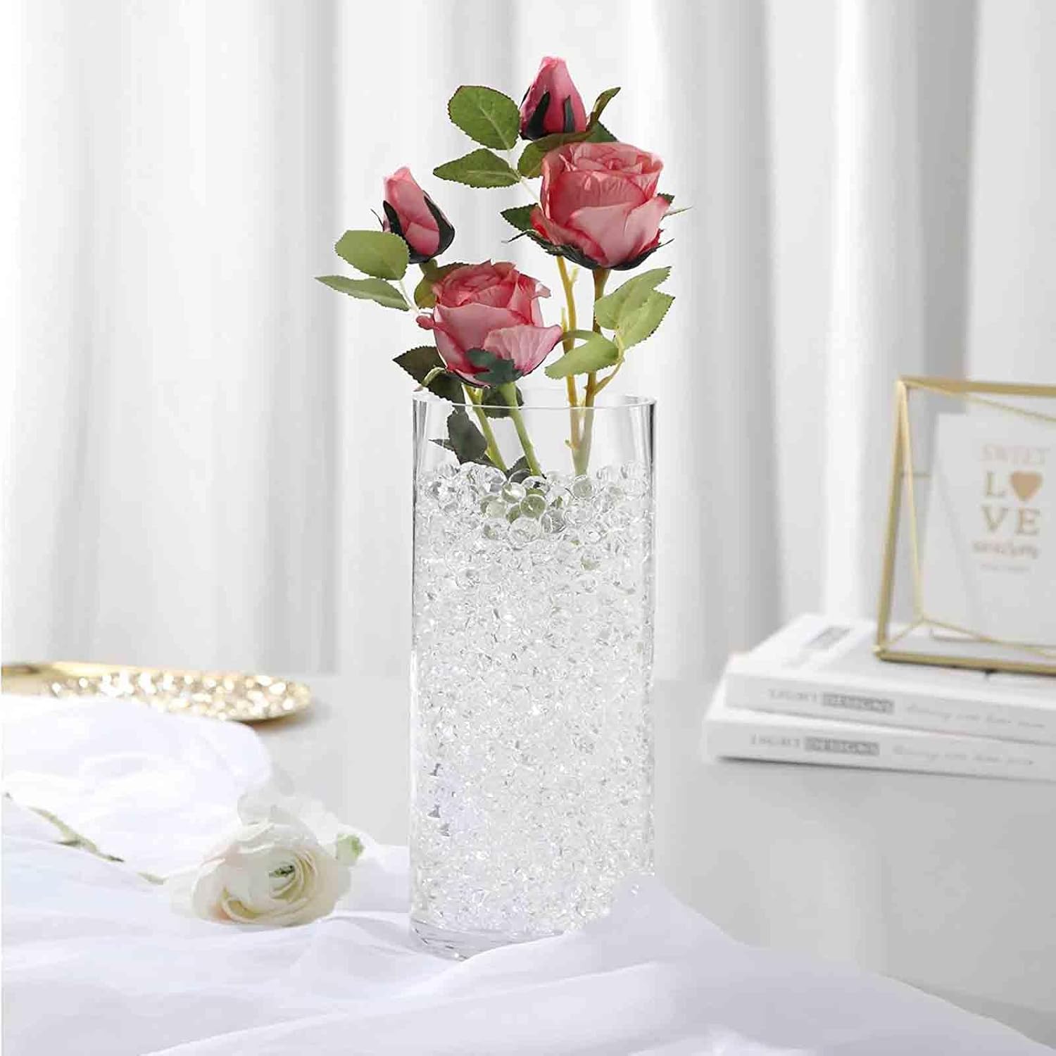 FALAMON 140000 Clear Water Gel Beads for Vase Fillers