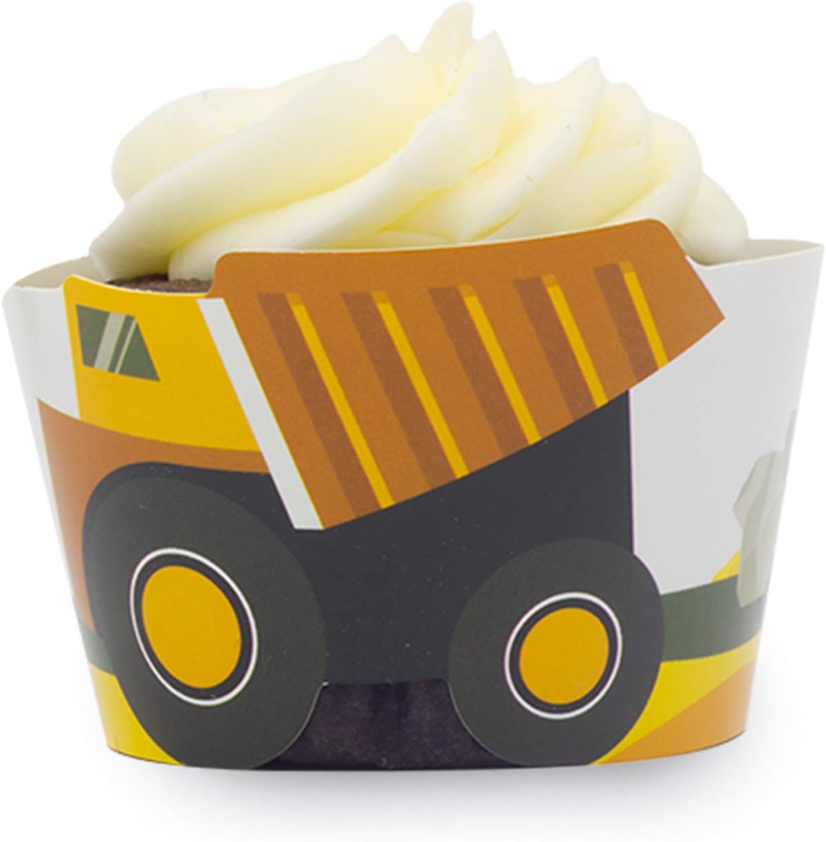 Pop Fizz Designs Construction Birthday Cupcake Wrappers Set of 24