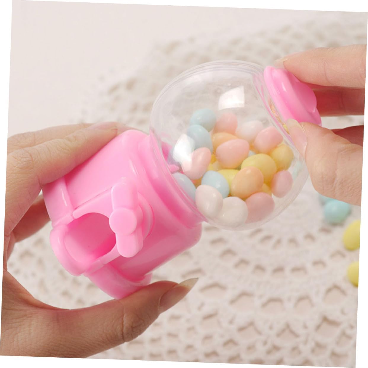 Wakauto 3 Sets Candy Dispenser Gumball Machine for Parties Events