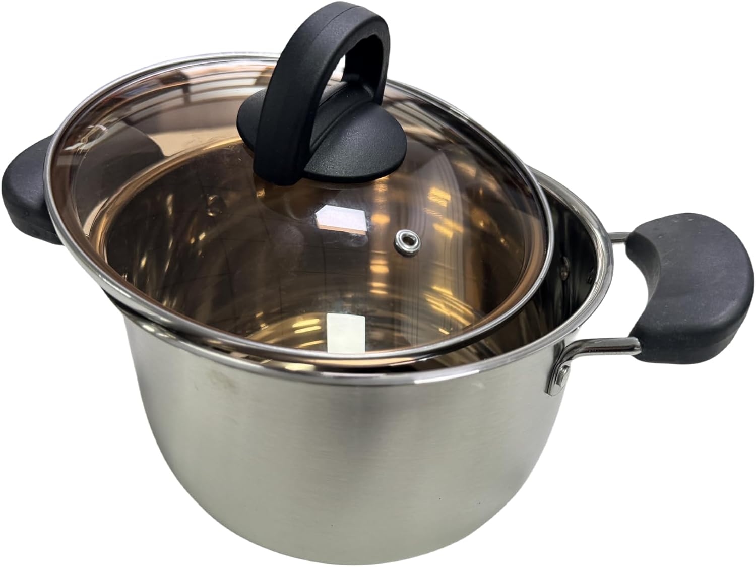 LadrfT Stainless Steel Stock Pot with Lid Medium Size